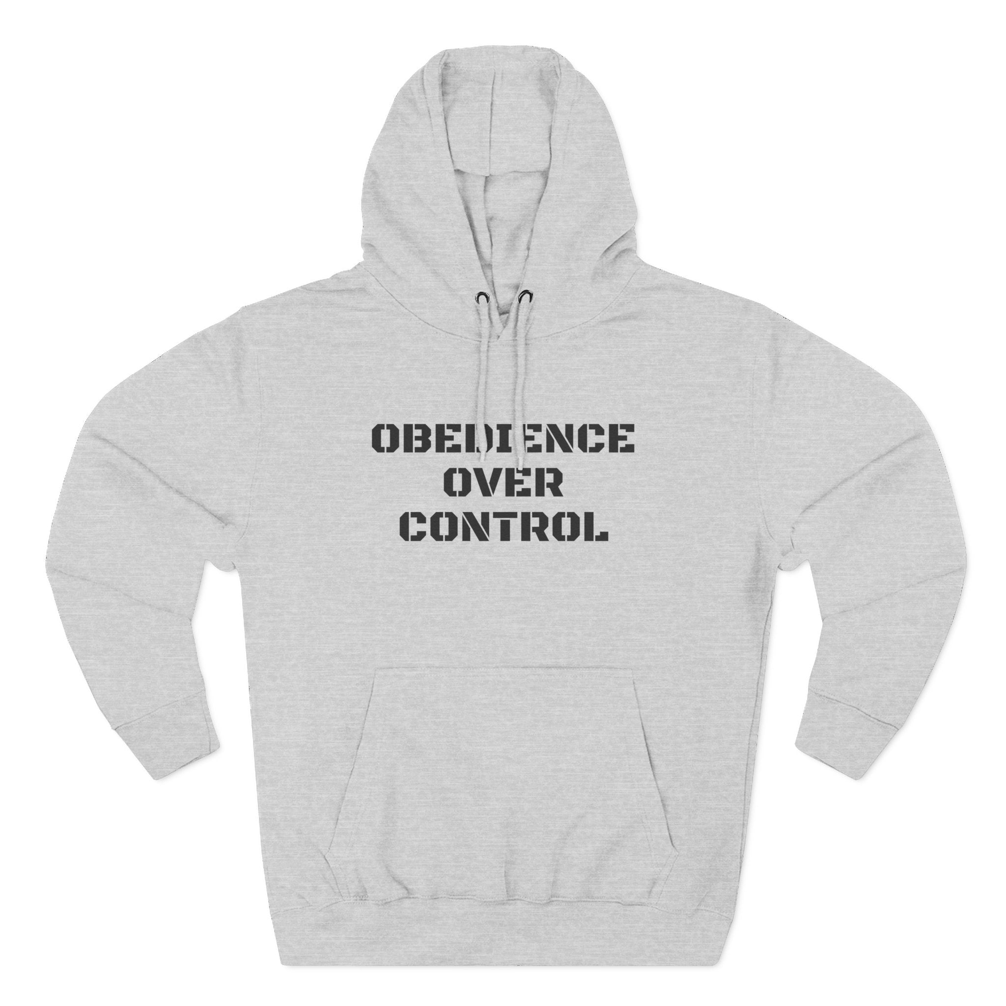 ATP Obedience Over Control Hoodie — Christian Faith Message Pullover ("Not all battles are yours" Back Text)