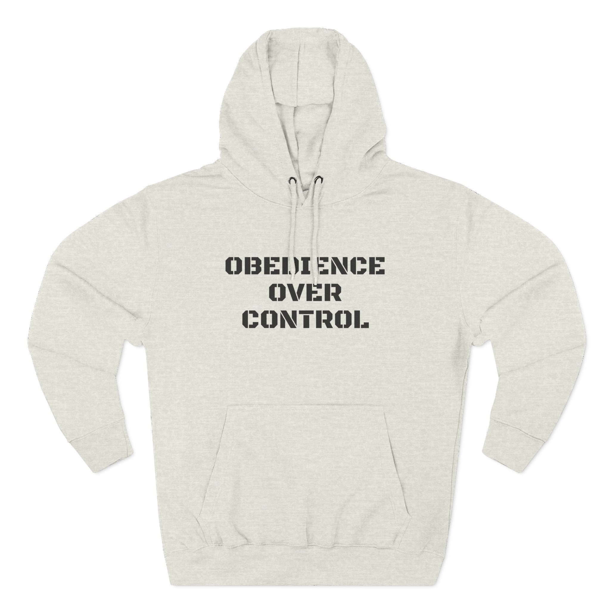 ATP Obedience Over Control Hoodie — Christian Faith Message Pullover ("Not all battles are yours" Back Text)