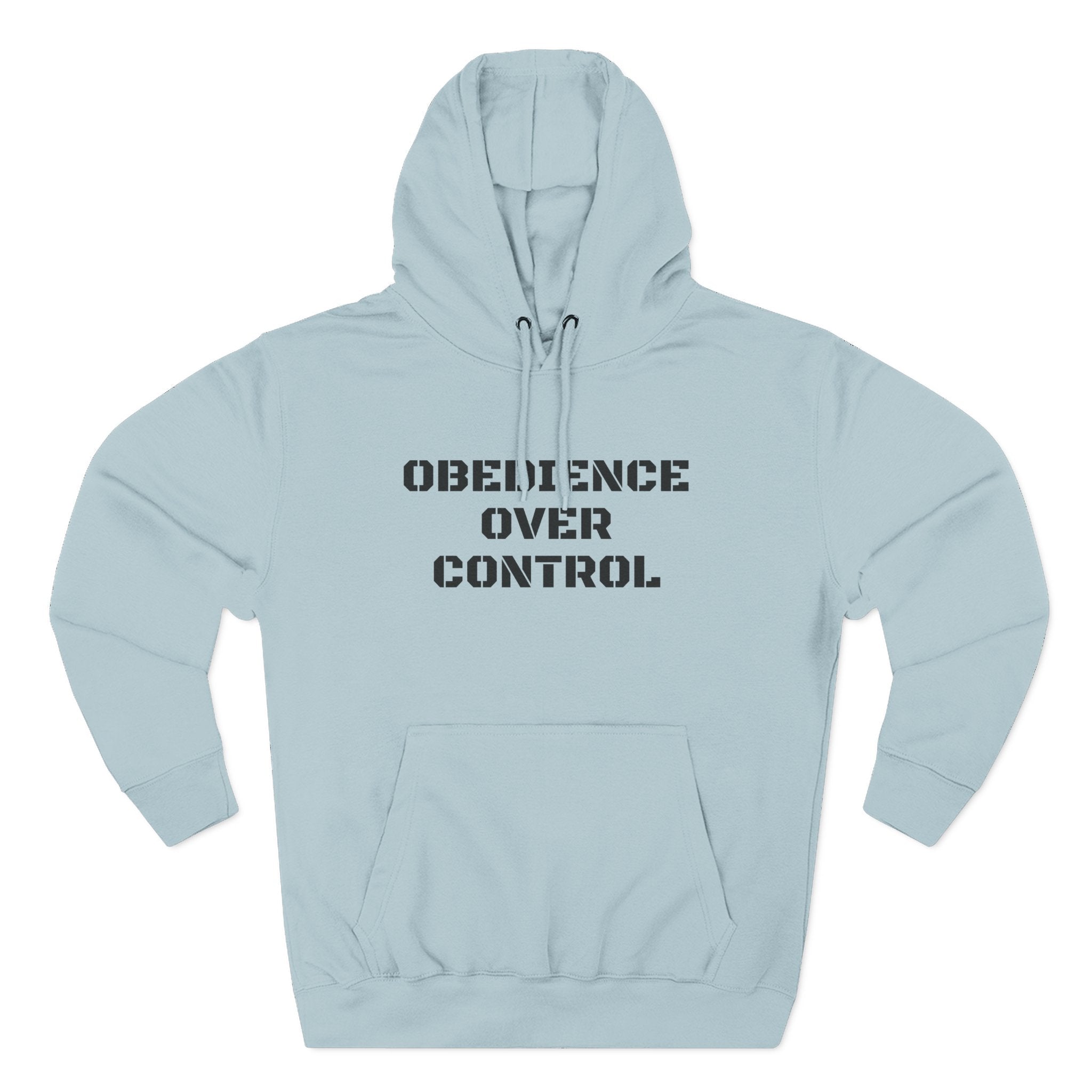 ATP Obedience Over Control Hoodie — Christian Faith Message Pullover ("Not all battles are yours" Back Text)