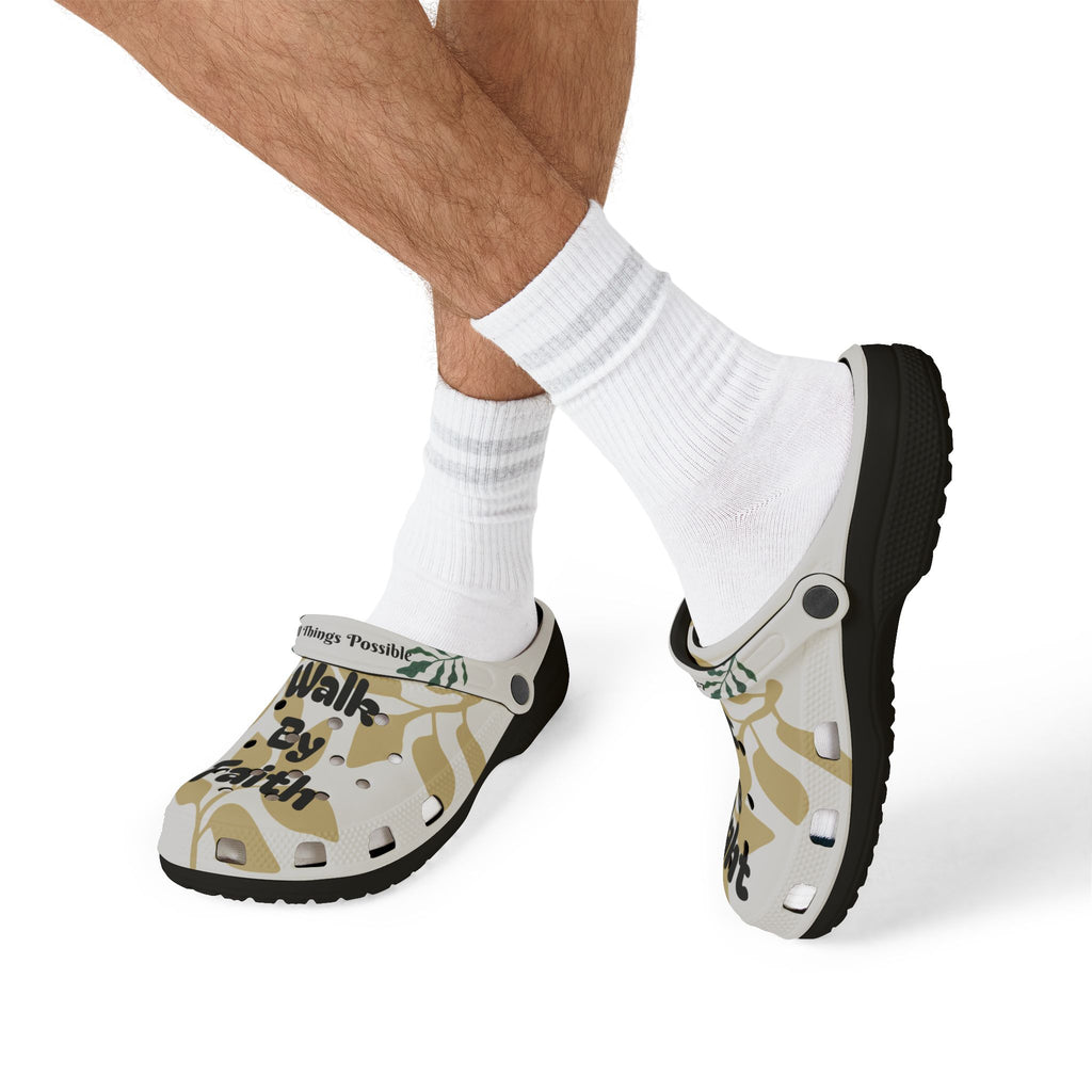 ATP Not by Sight Crocs-Style EVA Foam Clogs — Inspirational Scripture Slip-Ons