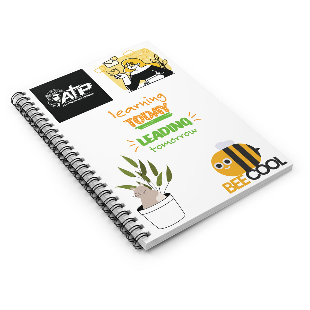 ATP Learning Today Leading Tomorrow Spiral Notebook — "Bee Cool" Motivational Journal