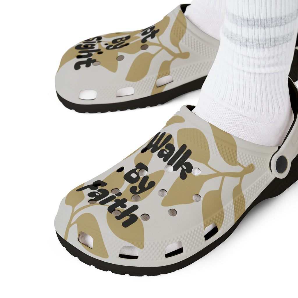 ATP Not by Sight Crocs-Style EVA Foam Clogs — Inspirational Scripture Slip-Ons