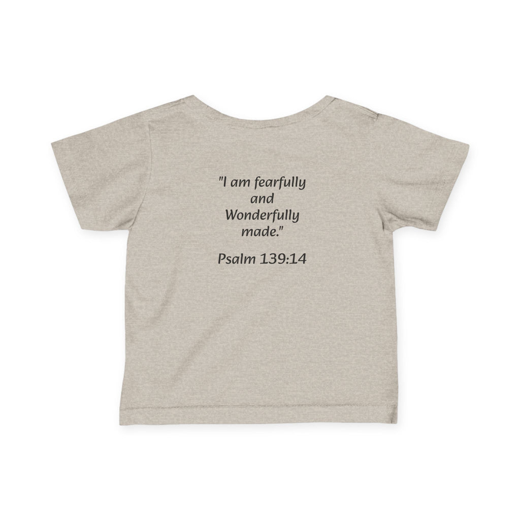 ATP Infant Tee — "Wonderfully Made" Psalm 139:14 Baby Shirt