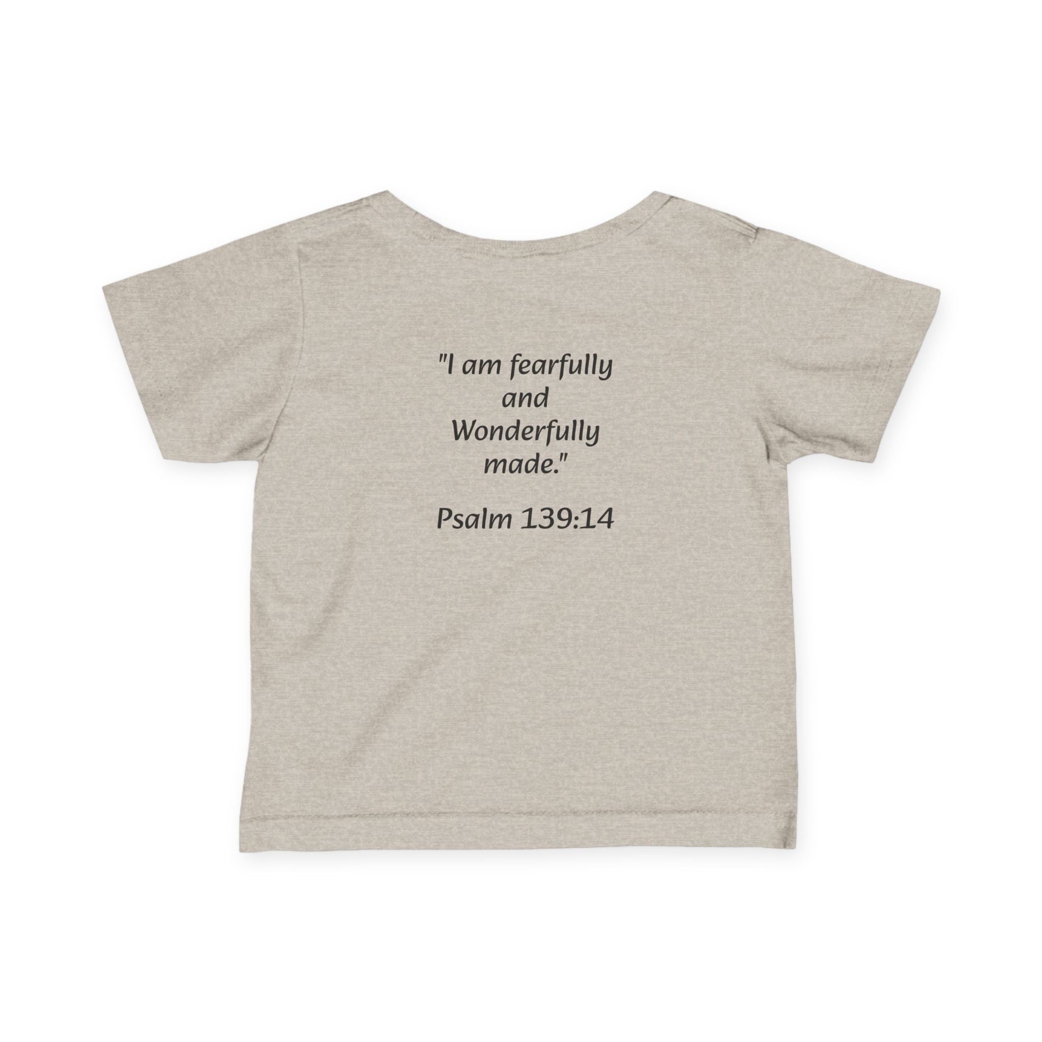 ATP Infant Tee — "Wonderfully Made" Psalm 139:14 Baby Shirt